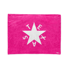 Fluorescent Pink 1st Republic of Texas Flag Stadium Blanket
