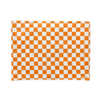 Orange Checkered Stadium Blanket