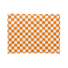 Orange Checkered Stadium Blanket