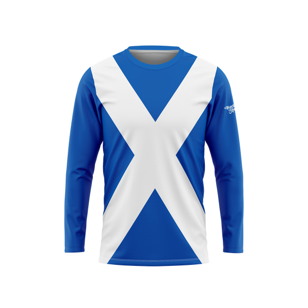 Scotland Flag Long Sleeve Performance Shirt