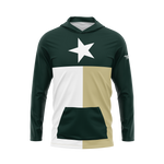 Green, Gold, and White Texas Flag Performance Hoodie