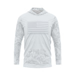 US Flag Color Block Ghost Hex Camo Performance Hoodie