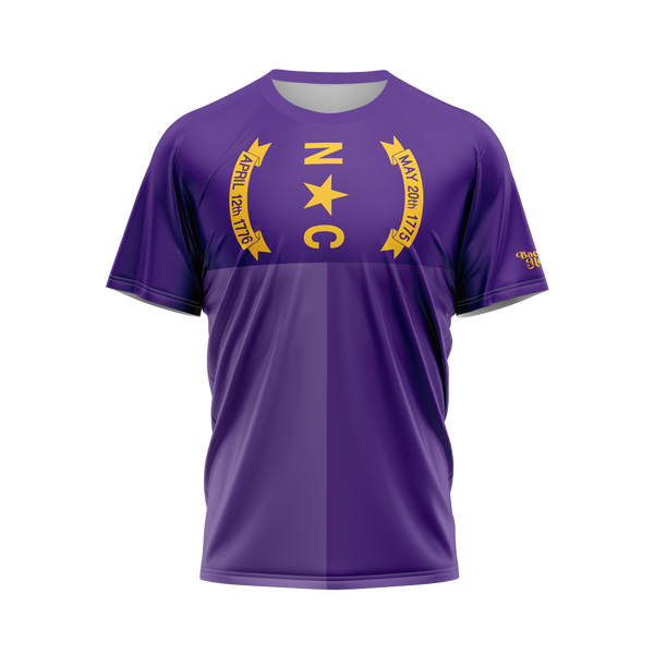 North Carolina Purple Gold Flag Performance Shirt