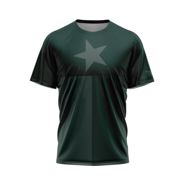 Green Tonal Texas Flag Performance Shirt