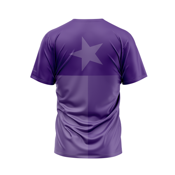 Purple Tonal Texas Flag Performance Shirt