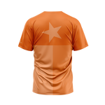 Burnt Orange Tonal Texas Flag Performance Shirt