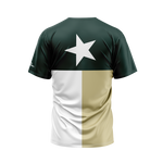Green, Gold, and White Texas Flag Performance Shirt