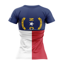 North Carolina Flag Ladies V-Neck Performance Shirt