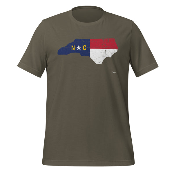 North Carolina Flag Shape Printed Tee