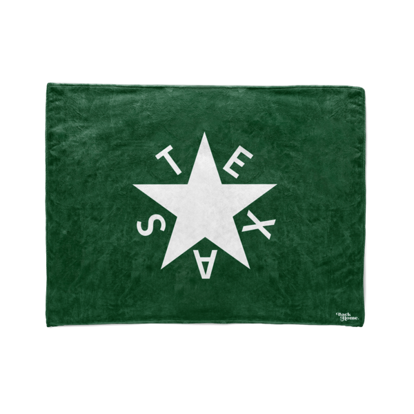 Green 1st Republic of Texas Flag Stadium Blanket