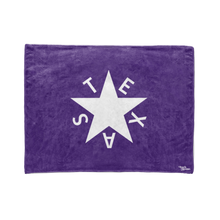 Purple 1st Republic of Texas Flag Stadium Blanket