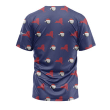 New York Red Blue Sublimation Performance Tee Shirt