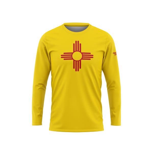 New Mexico Flag Long Sleeve Performance Shirt