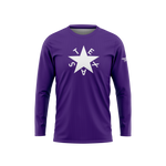 Purple First Republic of Texas Flag Long Sleeve Performance Shirt