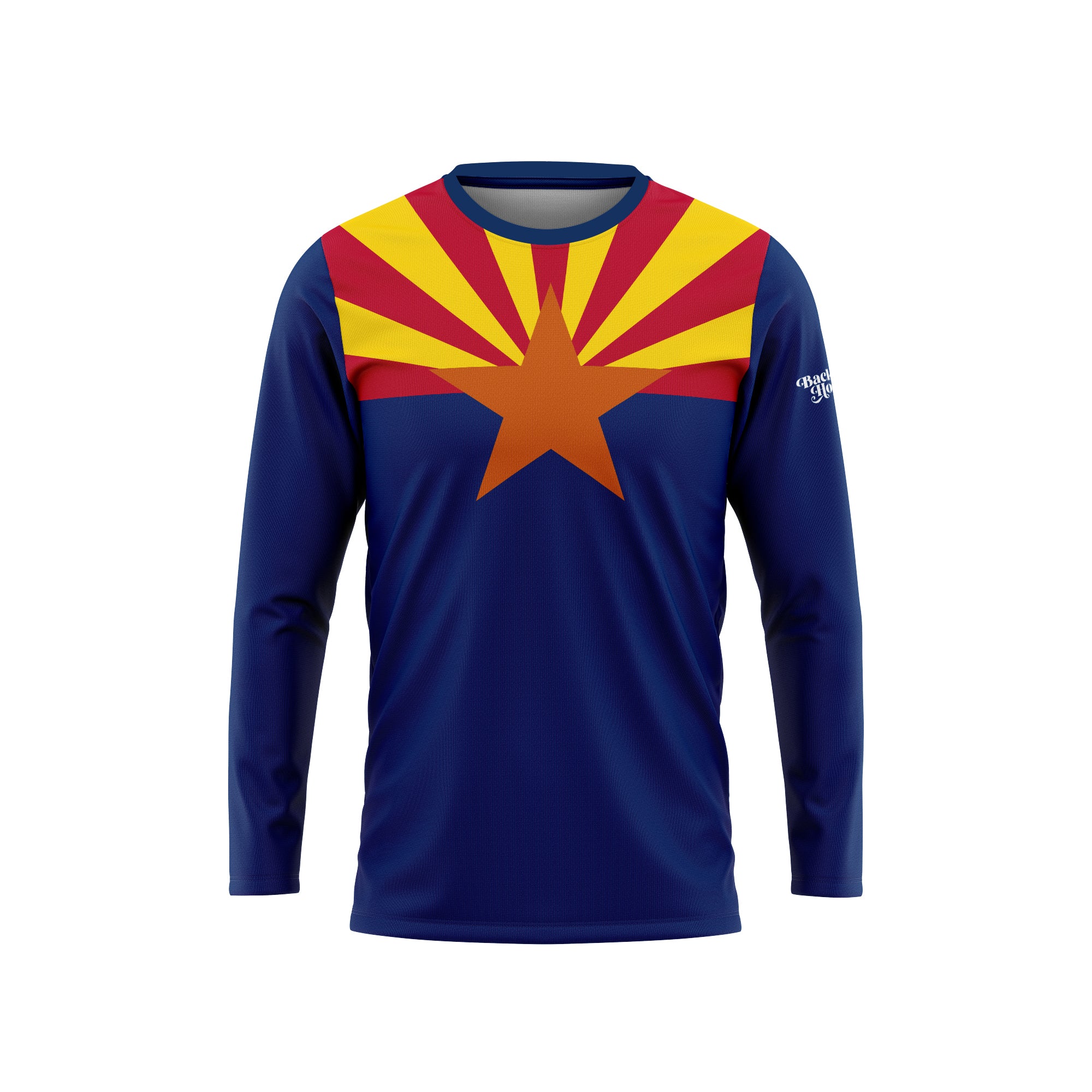 Arizona Flag Long Sleeve Performance Shirt | BackHome.us