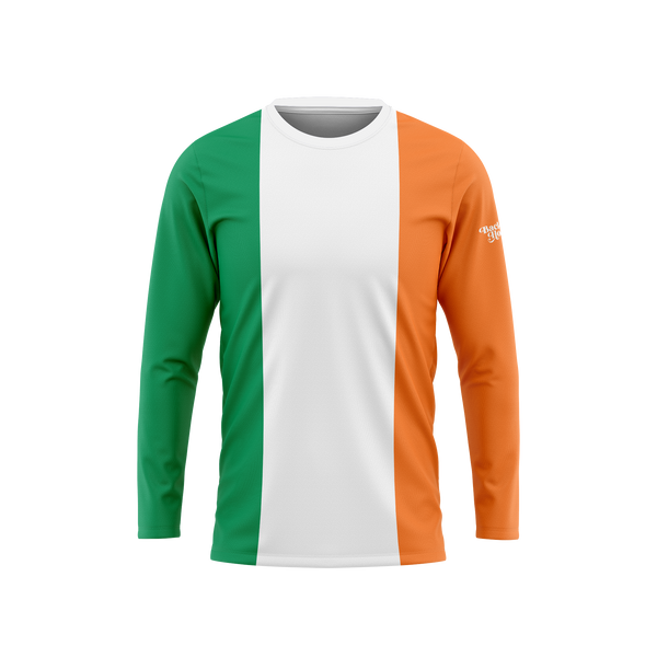 Ireland Flag Long Sleeve Performance Shirt