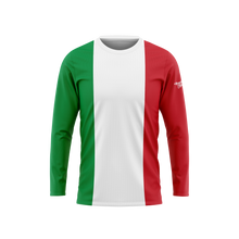 Italy Flag Long Sleeve Performance Shirt