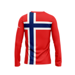 Norway Flag Long Sleeve Performance Shirt