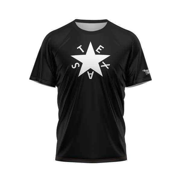 Black First Republic of Texas Flag Performance Shirt