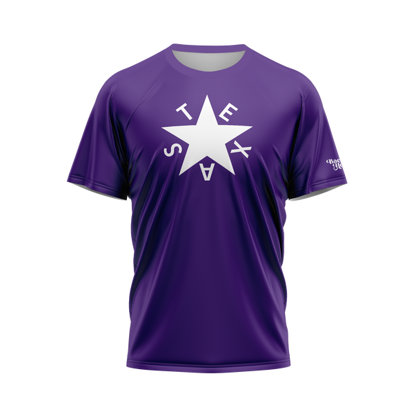 Purple First Republic of Texas Flag Performance Shirt