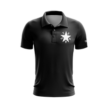 Black First Republic of Texas De Zavala Flag Performance Golf Shirt