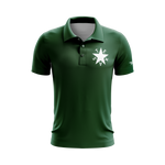 Green First Republic of Texas De Zavala Flag Performance Golf Shirt