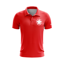 Scarlet First Republic of Texas De Zavala Flag Performance Golf Shirt