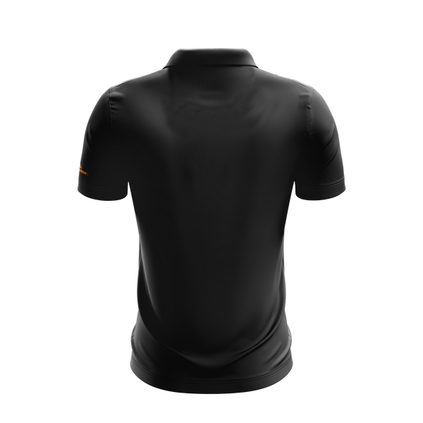 Black-Orange Tennessee 3 Stars Performance Golf Shirt