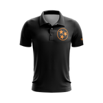 Black-Orange Tennessee 3 Stars Performance Golf Shirt