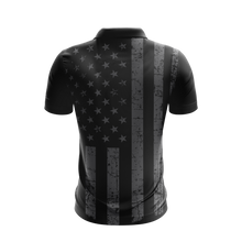 Dark USA Flag Performance Golf Shirt