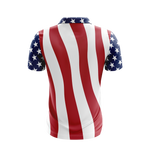 US Stars and Stripes Performance Golf Shirt