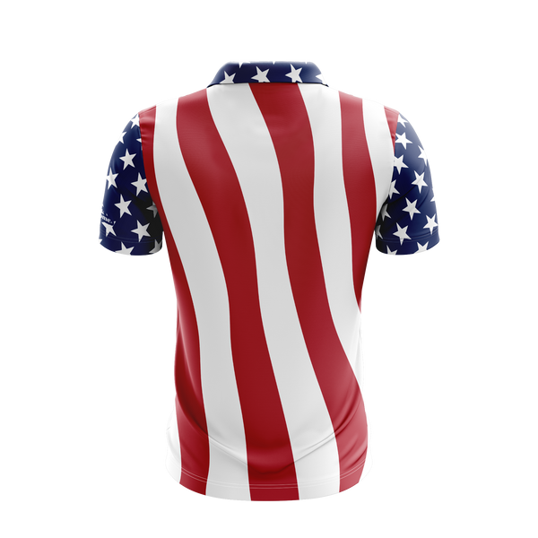 US Stars and Stripes Performance Golf Shirt