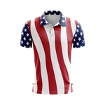 US Stars and Stripes Performance Golf Shirt