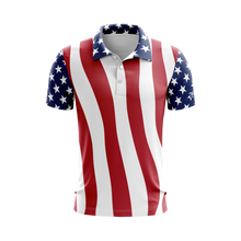 US Stars and Stripes Performance Golf Shirt