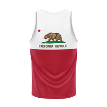 California Flag Full Back Performance Tank