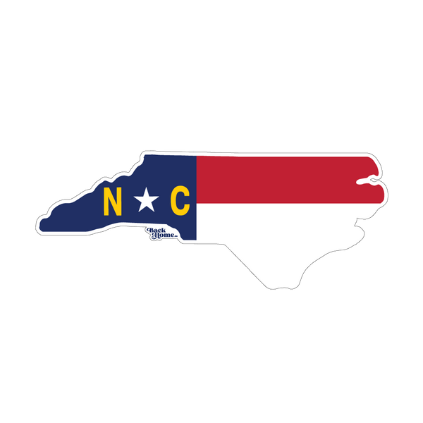North Carolina Masked Flag Sticker Decal