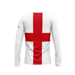 England Flag Long Sleeve Performance Shirt