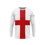 England Flag Long Sleeve Performance Shirt
