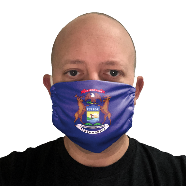 Michigan Flag Face Mask
