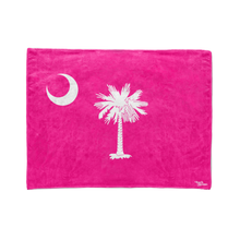 Fluorescent Pink South Carolina Flag Stadium Blanket